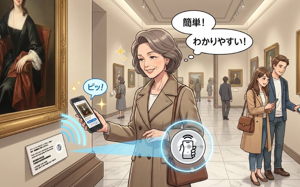 美術館での使用イメージ